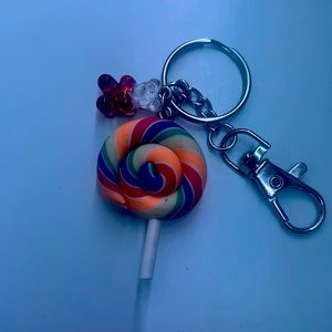 Rainbow candy key chain
